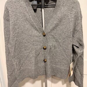 Cyrus Charcoal Button-Up Cardigan